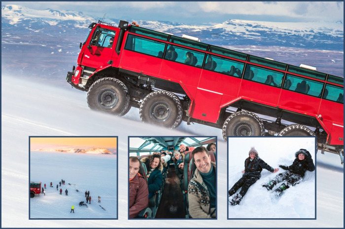 Red Glacier Monster Truck Tour – Unique Langjökull Glacier Tour from Gullfoss